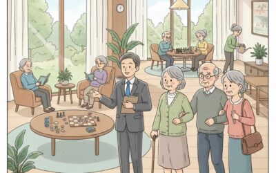 昨日、名古屋市緑区にある介護付き有料老人ホームの同行見学に行